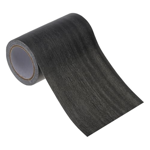 PATIKIL Klebeband Holzoptik Sockelleiste Selbstklebend Holzmaserung Reparaturband 57mm x 4,57 M, für Tür Schränke Schreibtisch, Ebenholz von PATIKIL