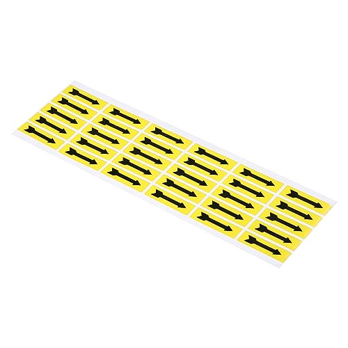 PATIKIL Klein Pfeil Aufkleber 1.4x0.4" 8 Blatt Selbstklebend Inspection Indicator Gas Flüssigkeit Fluss Richtung Etikett für Industrielle Arbeit Schwarz Gelb PATIKIL Klein Pfeil Aufkleber 1.4x0.4" 8 Blatt Selbstklebend Inspection Indicator Gas Flüssigkeit Fluss Richtung Etikett für Industrielle Arbeit Schwarz Gelb von PATIKIL