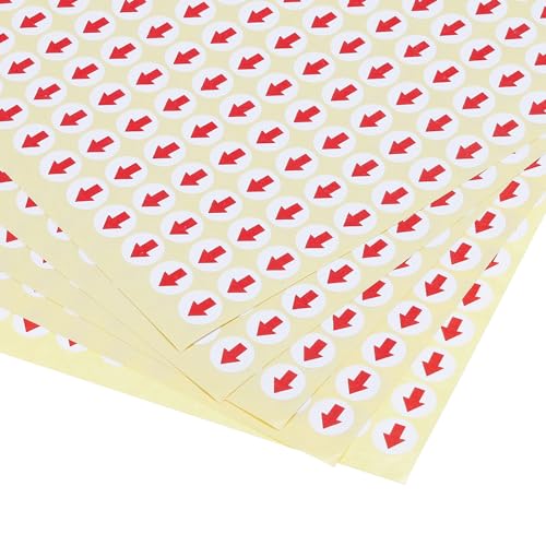 PATIKIL Kleiner Pfeil Aufkleber 0.4" Durchm 15 Blatt Selbstklebend Rund Produkt Inspektion Defekte Indikator Industrie Arbeit Rot PATIKIL Kleiner Pfeil Aufkleber 0.4" Durchm 15 Blatt Selbstklebend Rund Produkt Inspektion Defekte Indikator Industrie Arbeit Rot von PATIKIL