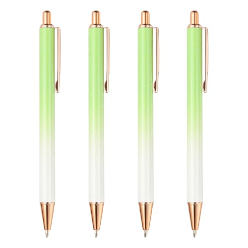 PATIKIL Kugelschreiber Metall, 4 Stück Druckkugelschreibe Schwarz Tintenstifte 1.0 mm Spitze Stilvoll für Frauen Geschenk Lehrer Büro Notizen Journaling, Farbverlauf Grün PATIKIL Kugelschreiber Metall, 4 Stück Druckkugelschreibe Schwarz Tintenstifte 1.0 mm Spitze Stilvoll für Frauen Geschenk Lehrer Büro Notizen Journaling, Farbverlauf Grün von PATIKIL