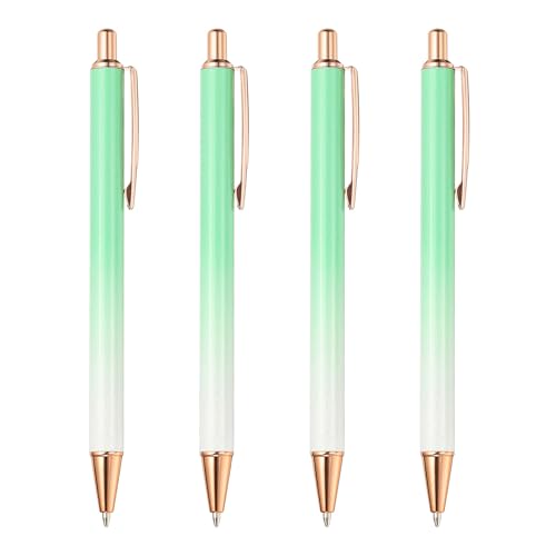 PATIKIL Kugelschreiber Metall, 4 Stück Druckkugelschreibe Schwarz Tintenstifte 1.0 mm Spitze Stilvoll für Frauen Geschenk Lehrer Büro Notizen Journaling, Farbverlauf Hellgrün PATIKIL Kugelschreiber Metall, 4 Stück Druckkugelschreibe Schwarz Tintenstifte 1.0 mm Spitze Stilvoll für Frauen Geschenk Lehrer Büro Notizen Journaling, Farbverlauf Hellgrün von PATIKIL