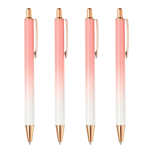 PATIKIL Kugelschreiber Metall, 4 Stück Druckkugelschreibe Schwarz Tintenstifte 1.0 mm Spitze Stilvoll für Frauen Geschenk Lehrer Büro Notizen Journaling, Farbverlauf Rosa PATIKIL Kugelschreiber Metall, 4 Stück Druckkugelschreibe Schwarz Tintenstifte 1.0 mm Spitze Stilvoll für Frauen Geschenk Lehrer Büro Notizen Journaling, Farbverlauf Rosa von PATIKIL