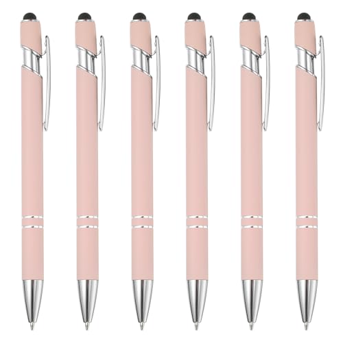 PATIKIL Kugelschreiber mit Touchpen, 6 Stück 2 in 1 Ergonomische Druckkugelschreibe Set, 1.0 mm mittlere Spitze Stylus-Stift Metallstift für Touchscreens Büro Haushalt, Rosa PATIKIL Kugelschreiber mit Touchpen, 6 Stück 2 in 1 Ergonomische Druckkugelschreibe Set, 1.0 mm mittlere Spitze Stylus-Stift Metallstift für Touchscreens Büro Haushalt, Rosa von PATIKIL