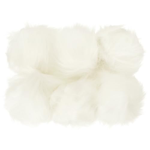 PATIKIL Kunstpelz-Bommel für Hüte, 6 Stück flauschige weiche Pelzbommel mit elastischer Schlaufe für Schlüsselanhänger, Strickmützen, DIY-Schals, Handschuhe, Taschen, Weihnachten, Weiß PATIKIL Kunstpelz-Bommel für Hüte, 6 Stück flauschige weiche Pelzbommel mit elastischer Schlaufe für Schlüsselanhänger, Strickmützen, DIY-Schals, Handschuhe, Taschen, Weihnachten, Weiß von PATIKIL