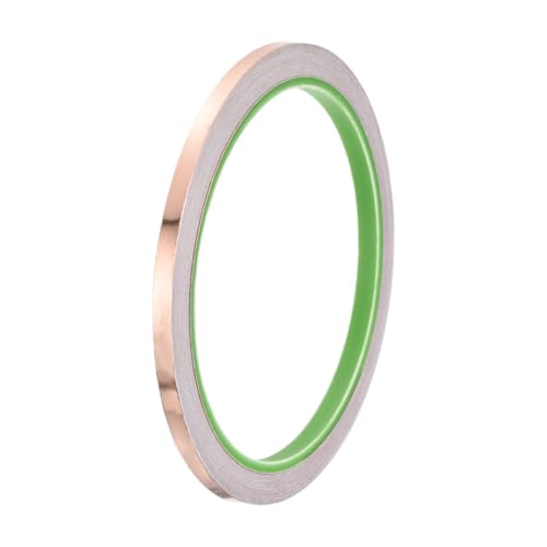 PATIKIL Kupferfolienband 0,2 Zoll x 33 Fuß 0,05 mm dick Doppelseitiges leitfähiges Klebeband EMI-Abschirmung für Elektronik, Schaltungen, Erdung PATIKIL Kupferfolienband 0,2 Zoll x 33 Fuß 0,05 mm dick Doppelseitiges leitfähiges Klebeband EMI-Abschirmung für Elektronik, Schaltungen, Erdung von PATIKIL