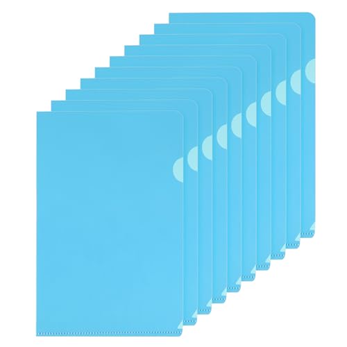 PATIKIL L-Typ Ordner 30er Pack A5 Kunststoff Aktenhüllen Transparente Dokumententaschen für Büro, Himmelblau PATIKIL L-Typ Ordner 30er Pack A5 Kunststoff Aktenhüllen Transparente Dokumententaschen für Büro, Himmelblau von PATIKIL