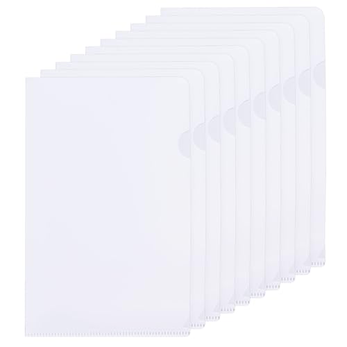 PATIKIL L-Typ Ordner 30er Pack A5 Kunststoff Aktenhüllen Transparente Dokumententaschen für Büro, Weiß PATIKIL L-Typ Ordner 30er Pack A5 Kunststoff Aktenhüllen Transparente Dokumententaschen für Büro, Weiß von PATIKIL