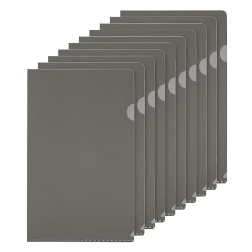 PATIKIL L-Typ Ordner 50er Pack A4 Kunststoff Aktenhüllen Transparente Dokumentenhüllen für Büro, Grau PATIKIL L-Typ Ordner 50er Pack A4 Kunststoff Aktenhüllen Transparente Dokumentenhüllen für Büro, Grau von PATIKIL