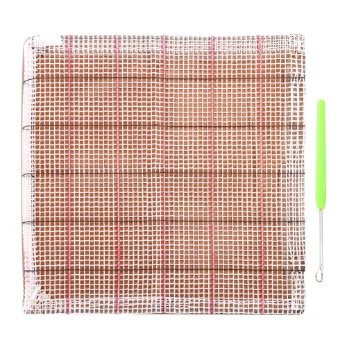 PATIKIL Latch Hook Kit, 14,5 Zoll Latch Hook Kissen Set Kissenherstellung Set für Erwachsene Anfänger DIY Handwerk Wohnkultur, 37x37cm PATIKIL Latch Hook Kit, 14,5 Zoll Latch Hook Kissen Set Kissenherstellung Set für Erwachsene Anfänger DIY Handwerk Wohnkultur, 37x37cm von PATIKIL