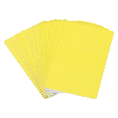 PATIKIL Leere PVC-Karten, 20er-Pack Inkjet-Plastik-ID-Karte CR80 30 MIL Weiße bedruckbare Visitenkarten, wasserdichter beidseitiger Druck für Foto-ID-Badge Inkjet-Drucker Matt, Gelb PATIKIL Leere PVC-Karten, 20er-Pack Inkjet-Plastik-ID-Karte CR80 30 MIL Weiße bedruckbare Visitenkarten, wasserdichter beidseitiger Druck für Foto-ID-Badge Inkjet-Drucker Matt, Gelb von PATIKIL