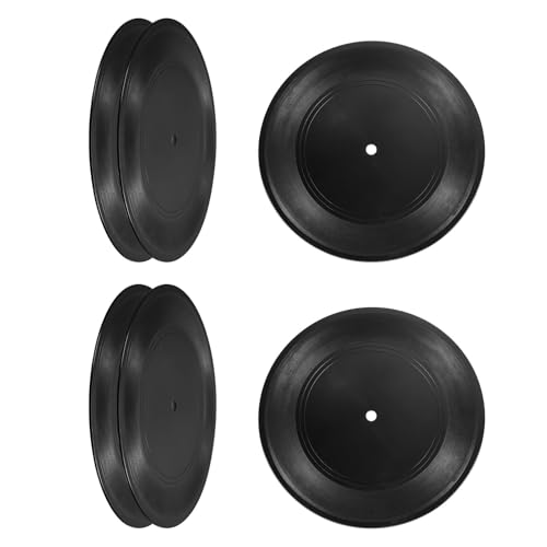 PATIKIL Leere Vinyl Schallplatten 7" 6Stk Cd Gefälschte Vinyl Schallplatten für Wand Ästhetische Schallplatten für Rolle Musik Zimmer Rock Party Basteln Dekoration Schwarz von PATIKIL