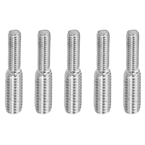 PATIKIL M3*M4*20 Doppelt-Endgewindebolzen, 5er Pack 304 Edelstahl Stangenbolzen Gewinde Reduzieradapter für Möbelbeschläge, 21mm lang von PATIKIL