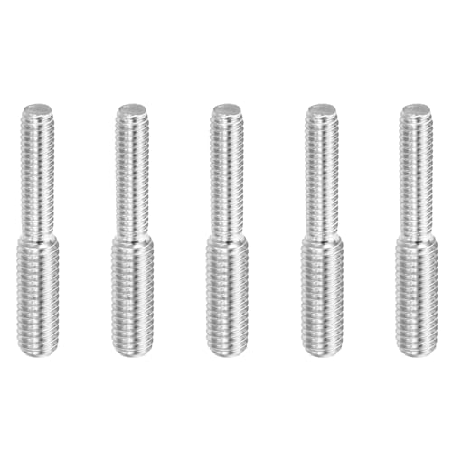 PATIKIL M4*M5*30 Doppelt Gewindebolzen, 5er Pack 304 Edelstahl Stangenbolzen Gewinde Reduzieradapter für Möbelbeschläge, 30mm lang von PATIKIL