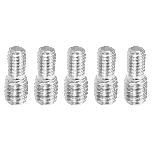 PATIKIL M4 x 0.7 auf M5 x 0.8 Doppeltgewindebolzen, 5 Stück 304 Edelstahl Stangenbolzen Gewinde Reduzieradapter für Möbelbeschläge, 12mm lang PATIKIL M4 x 0.7 auf M5 x 0.8 Doppeltgewindebolzen, 5 Stück 304 Edelstahl Stangenbolzen Gewinde Reduzieradapter für Möbelbeschläge, 12mm lang von PATIKIL