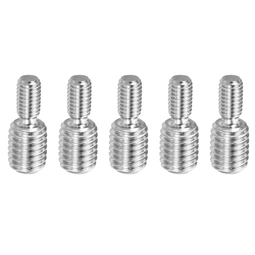 PATIKIL M5 x 0.8 auf M8 x 1.25 Doppeltendiger Gewindestift Schraubenbolzen, 5 Stück 304 Edelstahl Stangenbolzen Gewinde Reduzieradapter für Möbelbeschläge, 20mm lang von PATIKIL