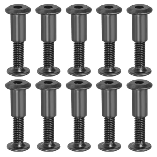 PATIKIL M6 x 20 mm Sechskantschrauben, 20 Set Buchschrauben Pfosten Verbindungs Sechskant Antrieb Steckschraube Muttern für Scrapbook Leder Gürtel Album Foto Möbel Reparatur, Schwarz PATIKIL M6 x 20 mm Sechskantschrauben, 20 Set Buchschrauben Pfosten Verbindungs Sechskant Antrieb Steckschraube Muttern für Scrapbook Leder Gürtel Album Foto Möbel Reparatur, Schwarz von PATIKIL