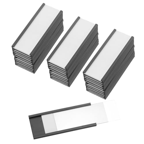 PATIKIL Magnetischer Etikettenhalter 2" x 0,7" mit Papiereinsätzen, 50 Stück C-Kanal Magnetische Aktenschranketiketten Regal-Datenkartenhalter Schilder für Metallregale Whiteboard PATIKIL Magnetischer Etikettenhalter 2" x 0,7" mit Papiereinsätzen, 50 Stück C-Kanal Magnetische Aktenschranketiketten Regal-Datenkartenhalter Schilder für Metallregale Whiteboard von PATIKIL