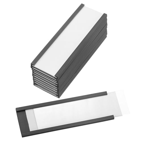 PATIKIL Magnetischer Etikettenhalter 3" x 1" mit Papiereinsätzen, 10 Stück C-Kanal Magnetische Aktenschranketiketten Regal Datenkartenhalter Schilder für Metallregale Whiteboard PATIKIL Magnetischer Etikettenhalter 3" x 1" mit Papiereinsätzen, 10 Stück C-Kanal Magnetische Aktenschranketiketten Regal Datenkartenhalter Schilder für Metallregale Whiteboard von PATIKIL