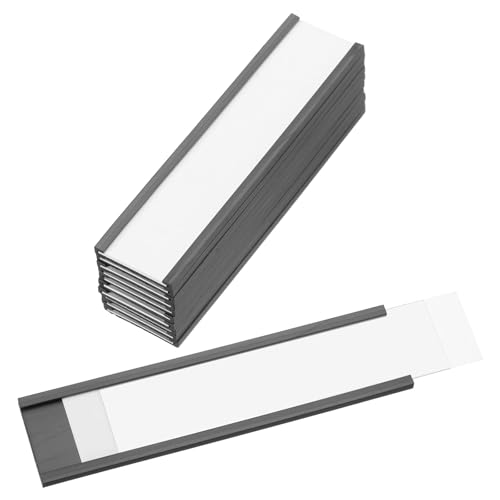 PATIKIL Magnetischer Etikettenhalter 4" x 1" mit Papiereinsätzen, 10 Stück C-Kanal Magnetische Aktenschranketiketten Regal-Datenkartenhalter Schilder für Metallregale Whiteboard PATIKIL Magnetischer Etikettenhalter 4" x 1" mit Papiereinsätzen, 10 Stück C-Kanal Magnetische Aktenschranketiketten Regal-Datenkartenhalter Schilder für Metallregale Whiteboard von PATIKIL