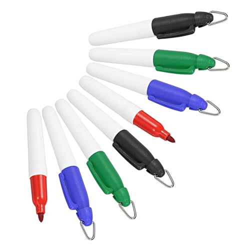 PATIKIL Mini Permanent Marker, 8er Pack Golfball-Marker-Stifte mit Schlüsselanhänger-Clip für Büro, Meetings und Outdoor-Aktivitäten, 4 Farben PATIKIL Mini Permanent Marker, 8er Pack Golfball-Marker-Stifte mit Schlüsselanhänger-Clip für Büro, Meetings und Outdoor-Aktivitäten, 4 Farben von PATIKIL