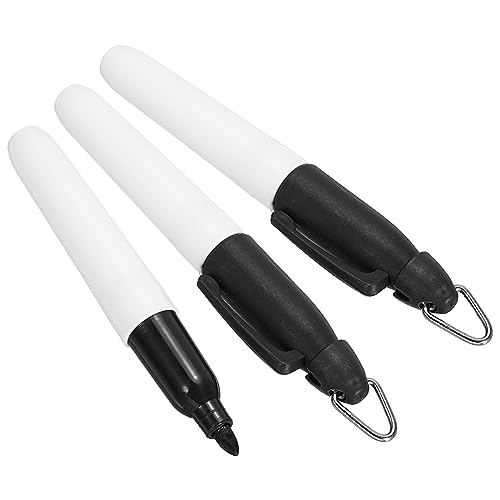 PATIKIL Mini Permanent Marker 12 Pack Trocken Radieren Stift mit Schlüsselanhänger Clip für Büro Treffen Außenaktivitäten Schwarz PATIKIL Mini Permanent Marker 12 Pack Trocken Radieren Stift mit Schlüsselanhänger Clip für Büro Treffen Außenaktivitäten Schwarz von PATIKIL
