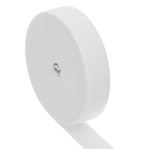 PATIKIL Nähelastikbänder 1/8 Zoll x 11 Yards, Hochelastisches Flaches Stretchband Strickelastikspule für das Nähen von Kleidung, Hosenbündchen, Hosenbund, Weiß PATIKIL Nähelastikbänder 1/8 Zoll x 11 Yards, Hochelastisches Flaches Stretchband Strickelastikspule für das Nähen von Kleidung, Hosenbündchen, Hosenbund, Weiß von PATIKIL