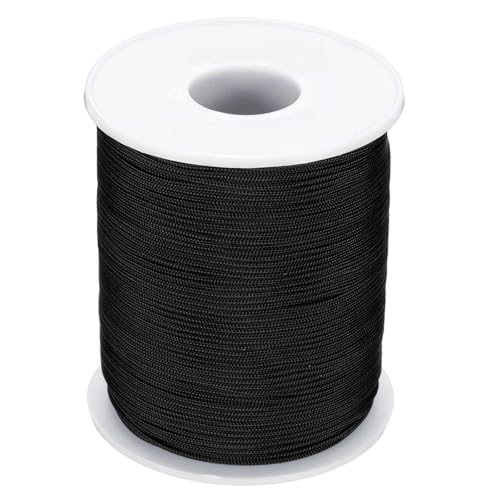 PATIKIL Nylon-Schnur 1mm x 109 Yards, Armband-Schnur Geflochtene Nylon-Schnur Chinesische Knotenschnur für Schmuckherstellung Perlenketten Blinde Windspiele, Schwarz PATIKIL Nylon-Schnur 1mm x 109 Yards, Armband-Schnur Geflochtene Nylon-Schnur Chinesische Knotenschnur für Schmuckherstellung Perlenketten Blinde Windspiele, Schwarz von PATIKIL