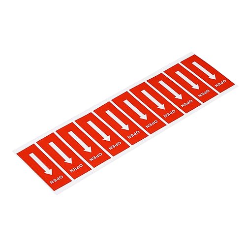 PATIKIL Öffnungsrichtung Aufkleber 100Stk Rot Öffnen mit Pfeil Anweisungen Siegel-Etikett für Warehouse Verpackung Behälter Topfdeckel PATIKIL Öffnungsrichtung Aufkleber 100Stk Rot Öffnen mit Pfeil Anweisungen Siegel-Etikett für Warehouse Verpackung Behälter Topfdeckel von PATIKIL