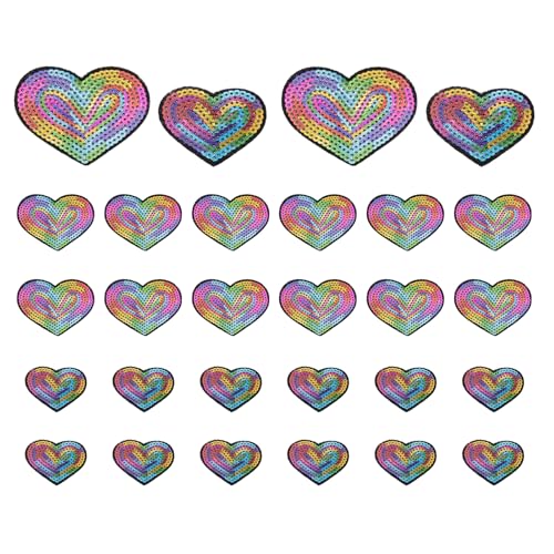 PATIKIL Pailletten Patches zum Aufbügeln, 28 Stück Aufnäher zum Aufbügeln Applikation Pailletten Glitzer Aufnäher für DIY Schuhe Kleidung Hüte Rucksäcke Kostüme, Multicolor PATIKIL Pailletten Patches zum Aufbügeln, 28 Stück Aufnäher zum Aufbügeln Applikation Pailletten Glitzer Aufnäher für DIY Schuhe Kleidung Hüte Rucksäcke Kostüme, Multicolor von PATIKIL