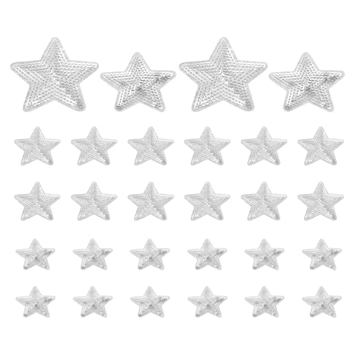 PATIKIL Paillettenstern Patches zum Aufbügeln, 28 Stück Aufnäher zum Aufbügeln Pailletten Glitzer Patches für DIY Schuhe Kleidung Hüte Rucksäcke Kostüme, Silber PATIKIL Paillettenstern Patches zum Aufbügeln, 28 Stück Aufnäher zum Aufbügeln Pailletten Glitzer Patches für DIY Schuhe Kleidung Hüte Rucksäcke Kostüme, Silber von PATIKIL