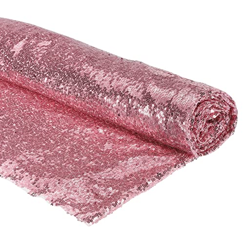 PATIKIL Pailletten Stoff Meterware 150cm x 364cm Sparkly Stoff glitzernder Stoff Pailletten-Stoff, Rosa PATIKIL Pailletten Stoff Meterware 150cm x 364cm Sparkly Stoff glitzernder Stoff Pailletten-Stoff, Rosa von PATIKIL