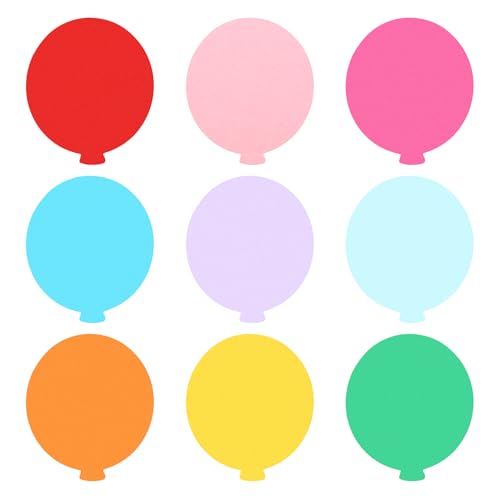 PATIKIL Papierausschnitte 180 Stück Bulletin Cutouts Papier Ballonform Ausschnitte Papier mit Klebepunkten für Klassenzimmer DIY Bastelprojekte Partybedarf Mehrfarbig von PATIKIL