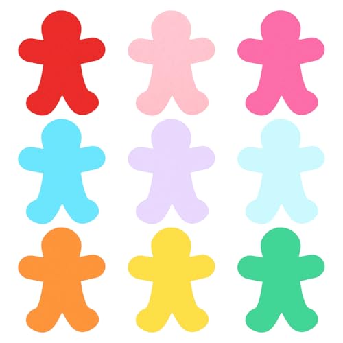 PATIKIL Papierausschnitte 54 Stück Bulletin Cutouts Papier Menschenform Ausschnitte Papier mit Klebepunkten für Klassenzimmer DIY Bastelprojekte Partybedarf Mehrfarbig PATIKIL Papierausschnitte 54 Stück Bulletin Cutouts Papier Menschenform Ausschnitte Papier mit Klebepunkten für Klassenzimmer DIY Bastelprojekte Partybedarf Mehrfarbig von PATIKIL
