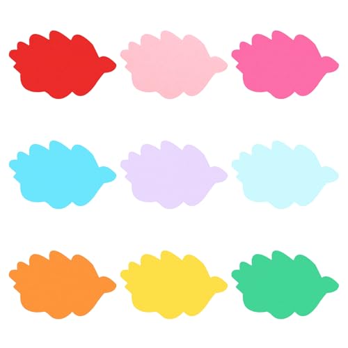 PATIKIL Papierausschnitte 54 Stück Bulletin Cutouts Papier gefallene Blätter Form Ausschnitte Papier mit Klebepunkten für Klassenzimmer DIY Bastelprojekte Partybedarf Multicolor von PATIKIL
