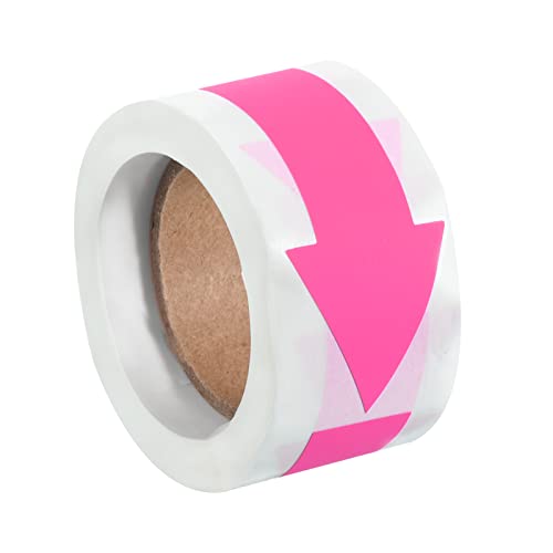 PATIKIL Pfeil Aufkleber 2.8x1.2" 150Stk Selbstklebende Farbkodierung Abziehbild Fluoreszierend Rosa von PATIKIL