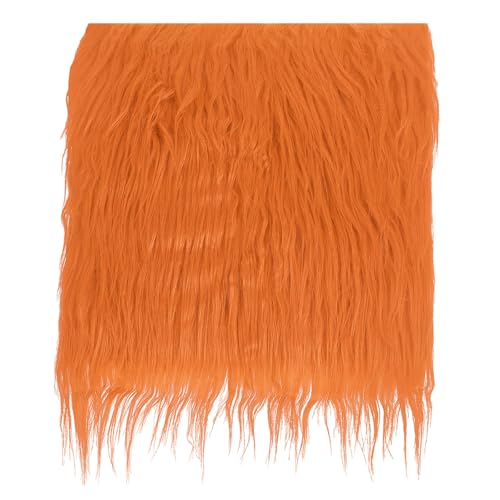 PATIKIL Plüsch Kunstpelz Stoff Quadrat, 10 x 10 Zoll Flauschige Kunstpelz Patches Schnitte Künstlicher Bastelpelz für DIY Basteln Weihnachten Halloween Wichtelbart, Orange PATIKIL Plüsch Kunstpelz Stoff Quadrat, 10 x 10 Zoll Flauschige Kunstpelz Patches Schnitte Künstlicher Bastelpelz für DIY Basteln Weihnachten Halloween Wichtelbart, Orange von PATIKIL