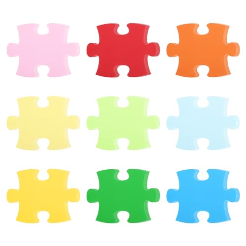 PATIKIL Puzzle-Ausschnitte, 108er Pack Papierrätsel, Bunte Puzzle-Ausschnitte zur Dekoration im Klassenzimmer, DIY-Bastelprojekt von PATIKIL