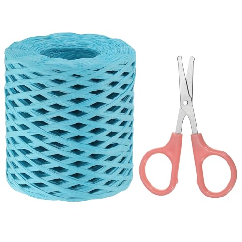 PATIKIL Raffia-Papierbastelband-Sortiment-Set, Natur-Raffiaband mit Schere für Geschenke, Blumensträuße, Dekoration, Blau, 218 Meter PATIKIL Raffia-Papierbastelband-Sortiment-Set, Natur-Raffiaband mit Schere für Geschenke, Blumensträuße, Dekoration, Blau, 218 Meter von PATIKIL