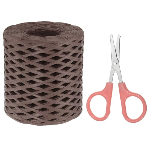 PATIKIL Raffia-Papierbastelband-Sortiment-Set, Natur-Raffiaband mit Schere für Geschenke, Blumensträuße, Dekoration, Kaffee, 218 Meter PATIKIL Raffia-Papierbastelband-Sortiment-Set, Natur-Raffiaband mit Schere für Geschenke, Blumensträuße, Dekoration, Kaffee, 218 Meter von PATIKIL