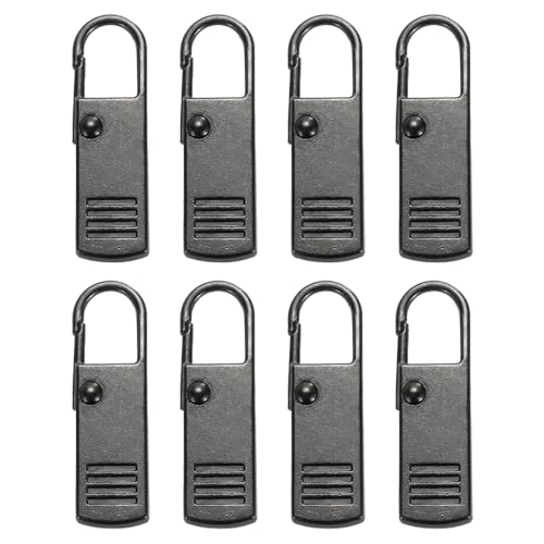 PATIKIL Reißverschluss-Zugersatz, 8 Stück abnehmbare Metall-Zipper-Reparatur-Kit-Griffe für Gepäck, Rucksäcke, Koffer, Gun-Black PATIKIL Reißverschluss-Zugersatz, 8 Stück abnehmbare Metall-Zipper-Reparatur-Kit-Griffe für Gepäck, Rucksäcke, Koffer, Gun-Black von PATIKIL