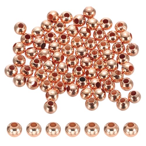 PATIKIL Roségold gefüllte Abstandperlen, 64 Stück 2mm Metall glatte runde Perlen für Armband Schmuckherstellung Halskette DIY PATIKIL Roségold gefüllte Abstandperlen, 64 Stück 2mm Metall glatte runde Perlen für Armband Schmuckherstellung Halskette DIY von PATIKIL