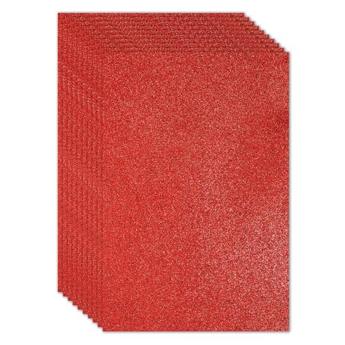PATIKIL Rotes glänzendes EVA-Glitzer-Schaumstoffblatt 11 x 8 Zoll 2 mm dick Glitzer-EVA-Filz für Bastelprojekte DIY, 10 Stück PATIKIL Rotes glänzendes EVA-Glitzer-Schaumstoffblatt 11 x 8 Zoll 2 mm dick Glitzer-EVA-Filz für Bastelprojekte DIY, 10 Stück von PATIKIL