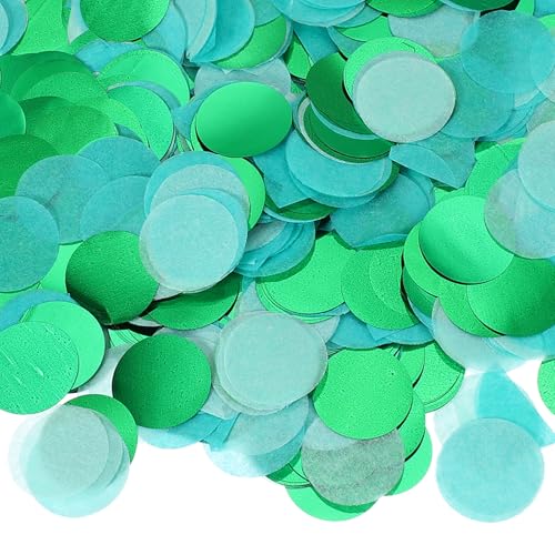 PATIKIL Runde Papierschnipsel Konfetti 1 Zoll, Tischkonfetti Kreis Punkte für Hochzeit Geburtstagsfeier Ballondekorationen (1,76 Unzen), Türkis von PATIKIL