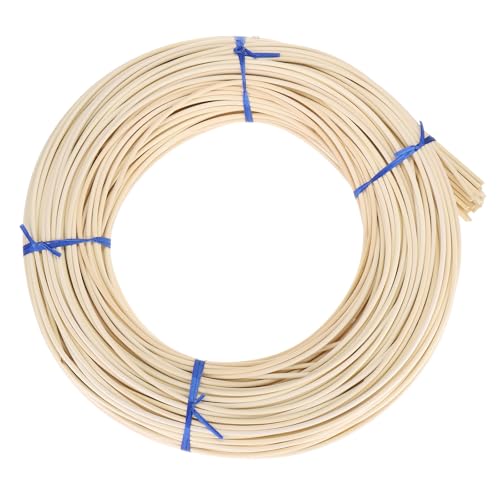 PATIKIL Rundes Reed-Spline 350ft x 0,14 Zoll, Cane Webbing Roll, Rattan Reed Coil für DIY-Möbelkorbweben, Flechtmaterial für Korbherstellung/Reparatur, Holz von PATIKIL