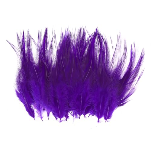 PATIKIL Sattel Hechel Hahn Federn 4-6" 100Stk Hahn Federn Lose Hechel Federn für Traum Fänger Ohrringe Selbermachen Lila PATIKIL Sattel Hechel Hahn Federn 4-6" 100Stk Hahn Federn Lose Hechel Federn für Traum Fänger Ohrringe Selbermachen Lila von PATIKIL