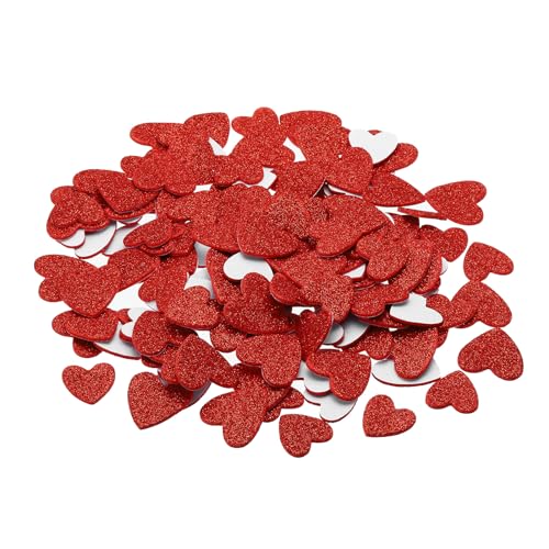 PATIKIL Schaumstoffaufkleber, 150 Stück selbstklebende EVA Glitzer-Schaumstoffformen für Bastelbedarf, Scrapbooking, DIY-Dekoration, rotes Herz-Design PATIKIL Schaumstoffaufkleber, 150 Stück selbstklebende EVA Glitzer-Schaumstoffformen für Bastelbedarf, Scrapbooking, DIY-Dekoration, rotes Herz-Design von PATIKIL