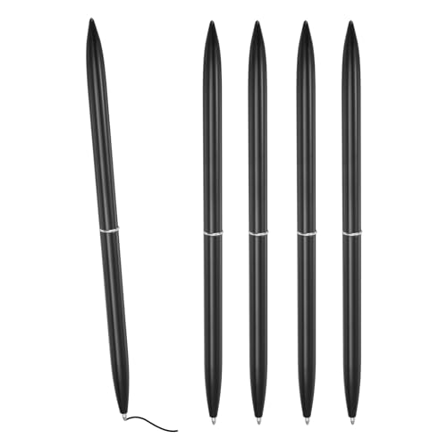 PATIKIL Schlanker Metall-Kugelschreiber, 5 Stücke Schwarze Tinte 1mm Mittelpunktstift Metallisch Einziehbar Leichtgewichtige für Geschäftsbüro Hochzeitsgästebuch, Schwarz PATIKIL Schlanker Metall-Kugelschreiber, 5 Stücke Schwarze Tinte 1mm Mittelpunktstift Metallisch Einziehbar Leichtgewichtige für Geschäftsbüro Hochzeitsgästebuch, Schwarz von PATIKIL