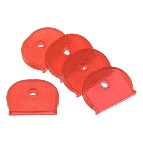 PATIKIL Schlüssel Kappe Cover 10 Packung Schlüssel Bezeichner Abdeckungen Kodierung Etiketten Marker Halbkreis Silikon Hülse für Büro Haus Wohnung Rot PATIKIL Schlüssel Kappe Cover 10 Packung Schlüssel Bezeichner Abdeckungen Kodierung Etiketten Marker Halbkreis Silikon Hülse für Büro Haus Wohnung Rot von PATIKIL