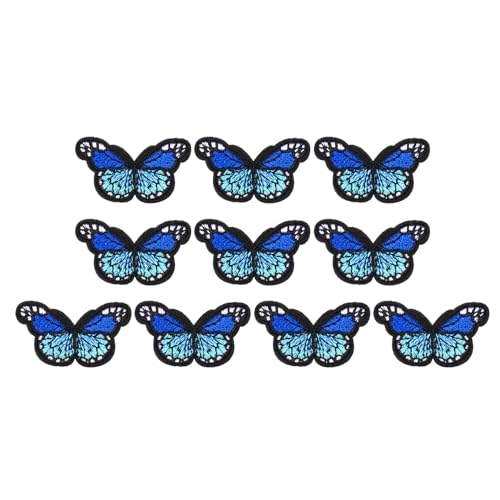PATIKIL Schmetterling Aufbügelpatch, 10 Stück Schmetterling bestickte Applikation zum Aufnähen für Reparatur Dekoration Kleidung Hüte Jacken Rucksäcke, 1,7"Lx1,1"W, Dunkelblau. PATIKIL Schmetterling Aufbügelpatch, 10 Stück Schmetterling bestickte Applikation zum Aufnähen für Reparatur Dekoration Kleidung Hüte Jacken Rucksäcke, 1,7"Lx1,1"W, Dunkelblau. von PATIKIL