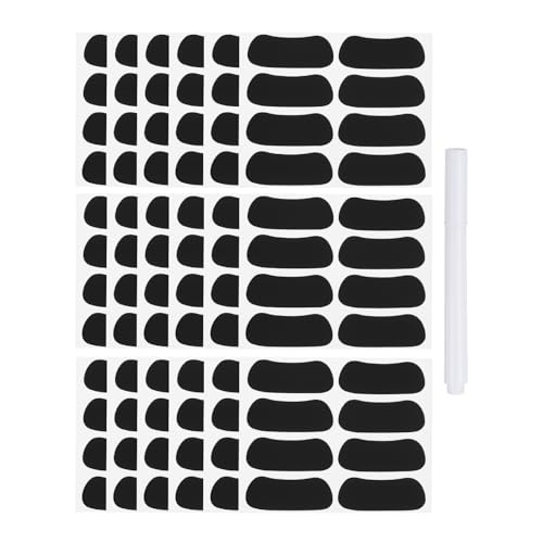 PATIKIL Schwarze Sports Eye-Aufkleber-Set, 72 Paar selbstklebende, atmungsaktive Augenstreifen, Gesichtsaufkleber mit 1 weißen Bleistift für Baseball-, Football-, Schwarz PATIKIL Schwarze Sports Eye-Aufkleber-Set, 72 Paar selbstklebende, atmungsaktive Augenstreifen, Gesichtsaufkleber mit 1 weißen Bleistift für Baseball-, Football-, Schwarz von PATIKIL